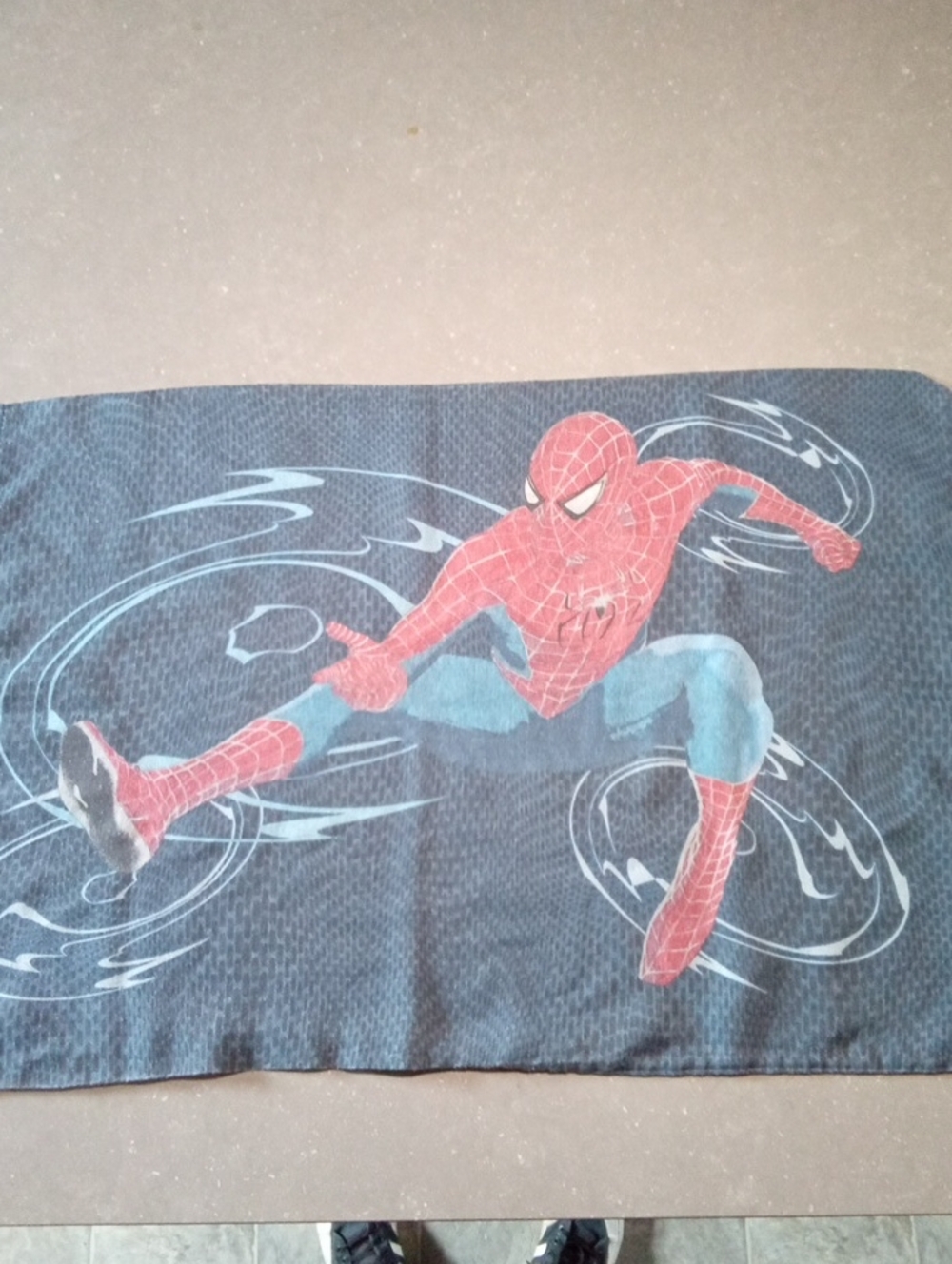 Y2K 04. MOVIE.Spiderman Printed Blue and Red Pillow Case.